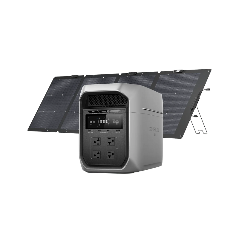 EcoFlow DELTA 3 Ultra Plus Power Station Solar Generator + 400W Solar Panel