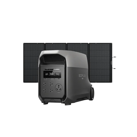 EcoFlow DELTA 3 Ultra Series Portable Power Station (3600W |3072Wh) + 400W Solar Panel