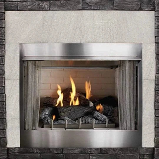 American Hearth Carol Rose 36” Coastal Collection Vent-Free Outdoor Fireplace