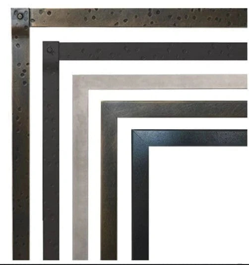 American Hearth 36" Distressed Pewter Forged Iron Frame