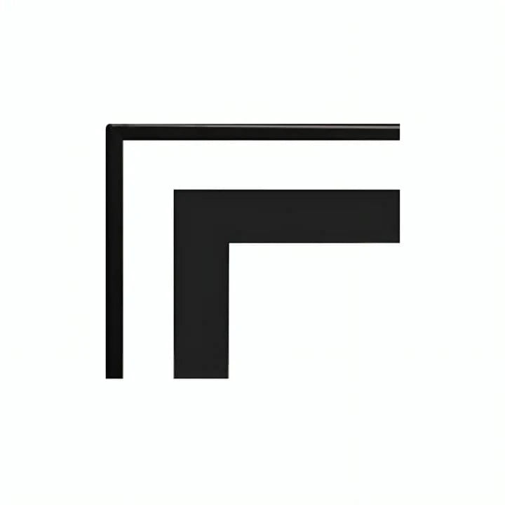 American Hearth Boulevard 36" Linear Matte Black 1.5-inch Beveled Frame