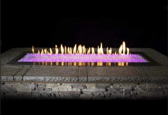 American Hearth Carol Rose 48" Outdoor Linear Multicolor LED Fire Pit