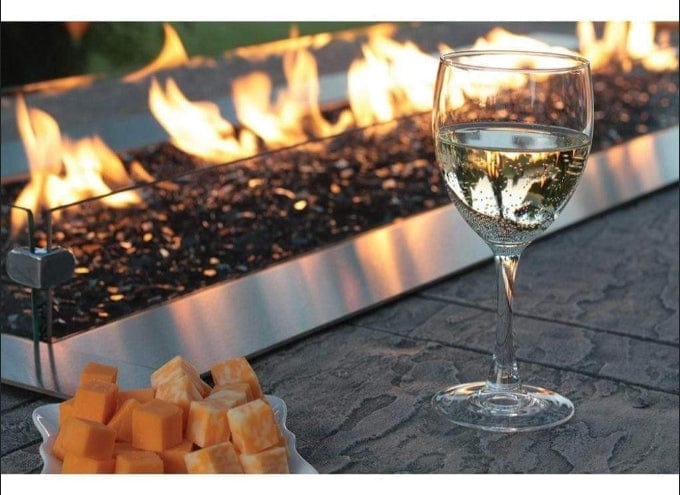 American Hearth Carol Rose 48" Outdoor Linear Multicolor LED Fire Pit