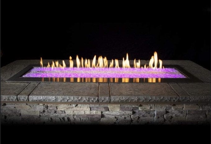 American Hearth Carol Rose 60" Outdoor Linear Multicolor LED Fire Pit