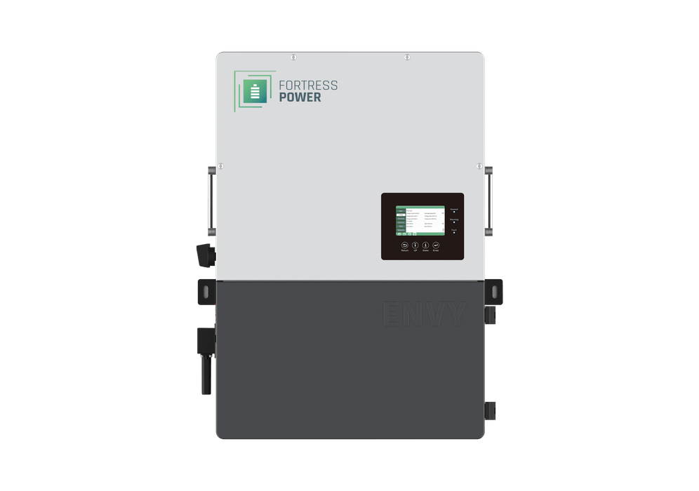 Fortress Power Hybrid Power Kit | 8kW 120/240 Output 48VDC - 28.8kWh System Bundle | Envy8 Hybrid Inverter + eForce 28.8 Stackable Lithium Battery | Guardian Battery Monitor