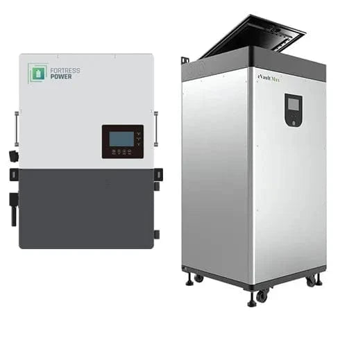 Fortress Power Hybrid Power Kit | 10kW 120/240 Output 48VDC - 18.5kWh System Bundle | Envy10 Hybrid Inverter + eVault Max Lithium Battery | Guardian Battery Monitor