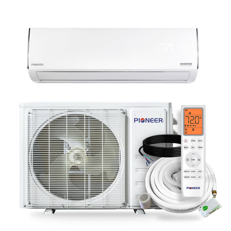 Pioneer® Diamante Essenza™ 12,000 BTU 17 SEER2 230V High-Wall Ductless Mini-Split Air Conditioner Inverter Heat Pump with 16 Ft. Kit
