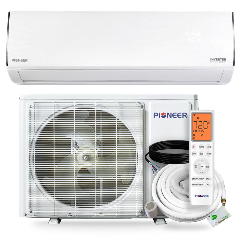 Pioneer® Diamante Essenza™ 36,000 BTU 17 SEER2 230V High-Wall Ductless Mini-Split Air Conditioner Inverter Heat Pump with 16 Ft. Kit