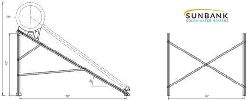 Sunbank Flat Roof or Ground Mount Bracket for SB-40G