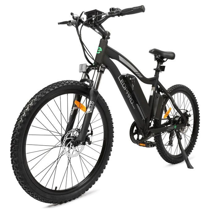 Ecotric Leopard Electric Mountain Bike - Matte Black | UL Certified
