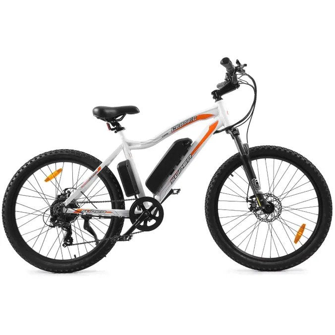 Ecotric Leopard Electric Mountain Bike - White | UL Certified
