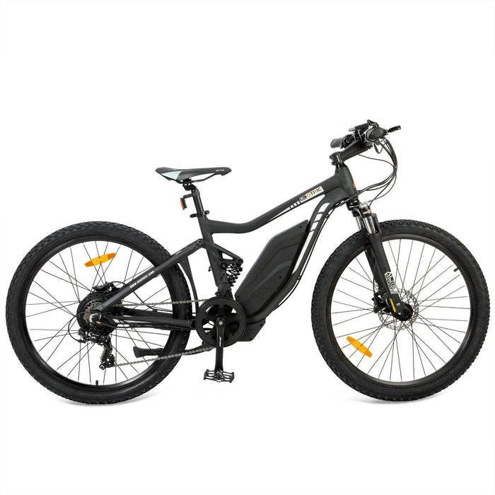 Ecotric Tornado Full Suspension MTB Electric Bike - Matte Black
