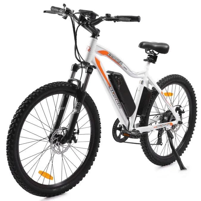 Ecotric Leopard Electric Mountain Bike - White | UL Certified