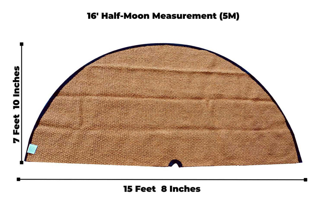 Life InTents Coir Bell Tent Rug Half-Moon | 16' (5M)