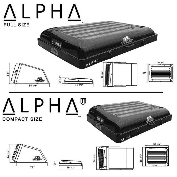 Tuff Stuff® Overland Alpha™ Hard Top Side Open Tent, 3+ Person