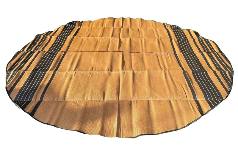 Life InTents Striped Bell Tent Floor Matting Cover | 20' (6M)