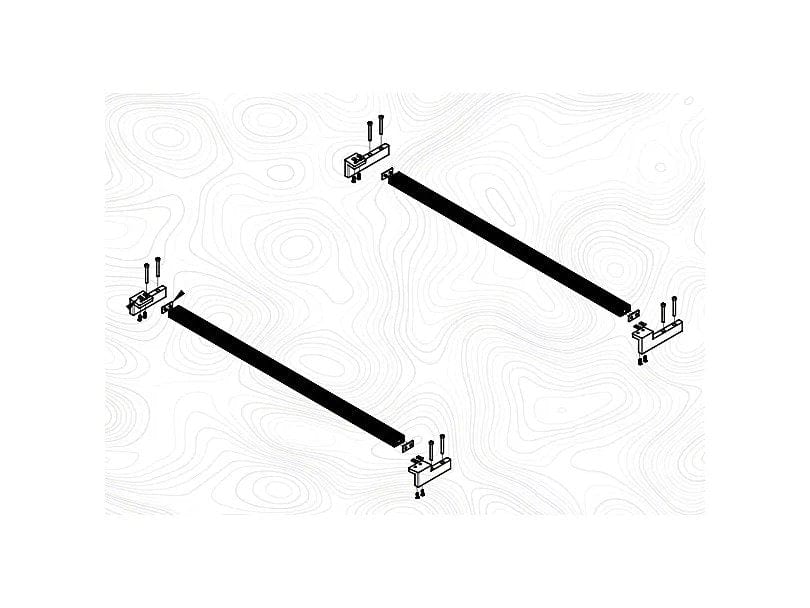BadAss Tents Tundra CrewMax 07-22 - Cross Bar Kit (w/standoffs)