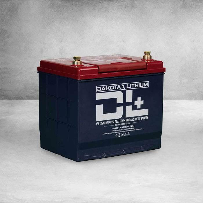 Dakota Lithium DL + 12V 135Ah Dual Purpose 1000CCA Starter Battery Plus Deep Cycle Performance