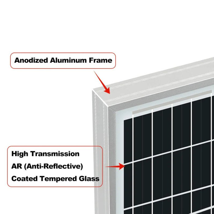 Rich Solar Mega 200 Watt Monocrystalline Solar Panel | Best 12V Panel for RVs and Off-Grid