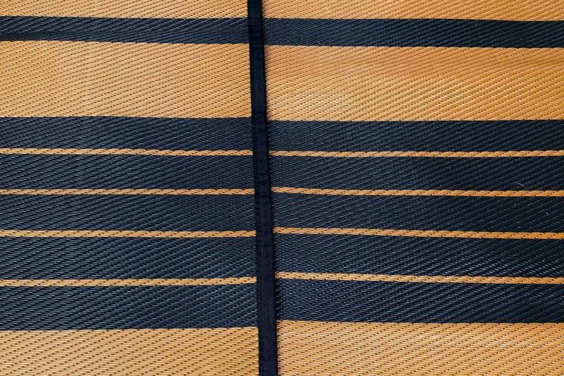 Life InTents Striped Bell Tent Floor Matting Cover | 16' (5M)