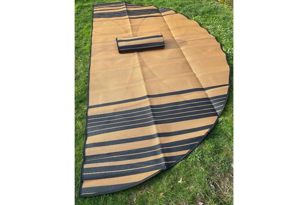 Life InTents Striped Bell Tent Floor Matting Cover | 13' (4M)