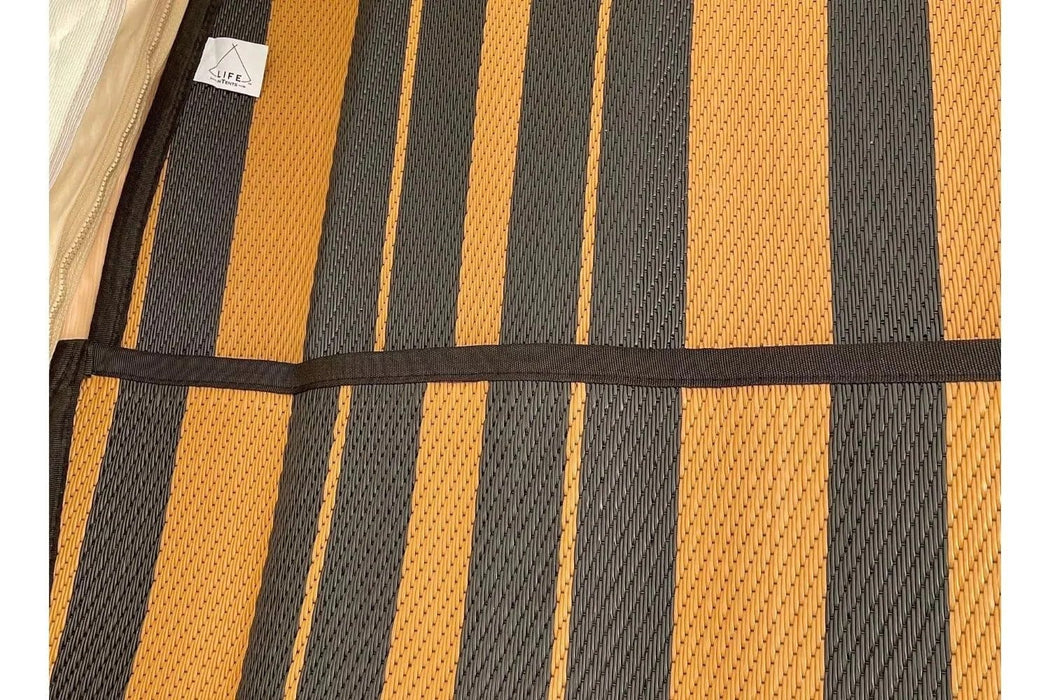 Life InTents Striped Bell Tent Floor Matting Cover | 20' (6M)
