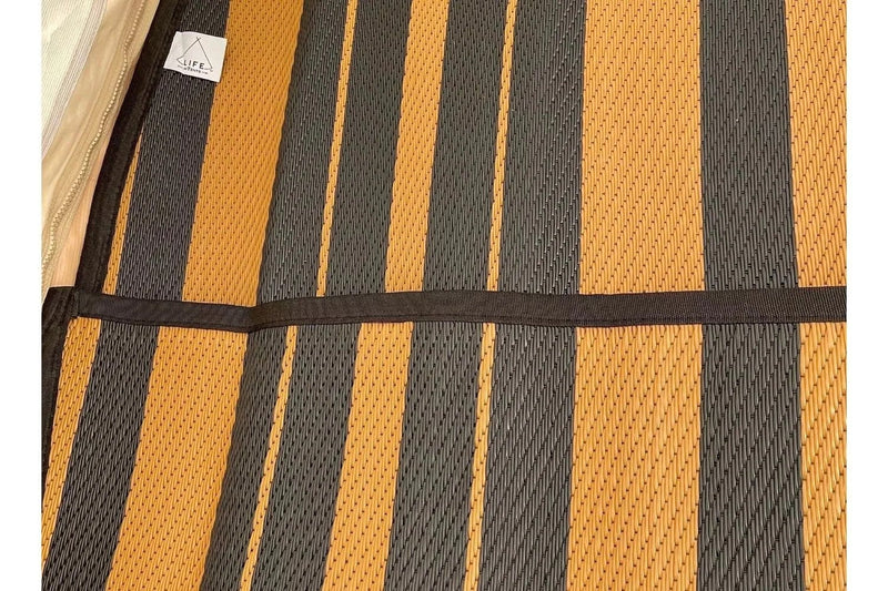 Life InTents Striped Bell Tent Floor Matting Cover | 13' (4M)