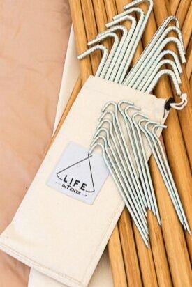 Life InTents Bell Tent Stake Set | Steel Tent Pegs