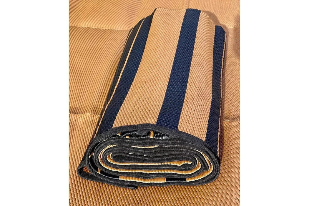 Life InTents Striped Bell Tent Floor Matting Cover | 20' (6M)