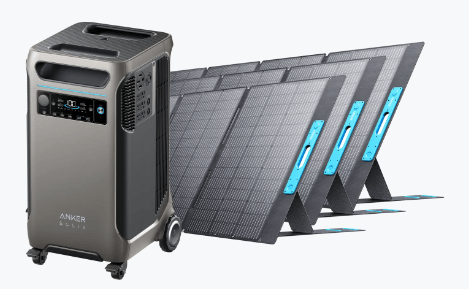 Anker SOLIX F3800 Portable Power Station Solar Generator (3840Wh | 6000W) + 400W Solar Panel