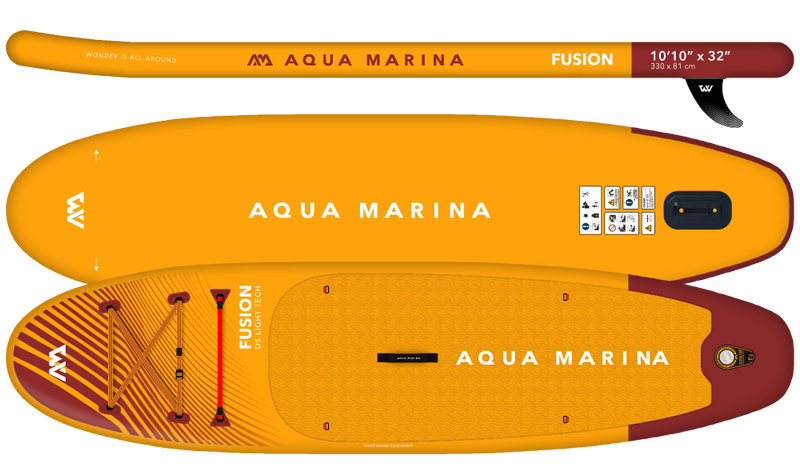 Aqua Marina FUSION ALL-AROUND SERIES Size 10'10" Inflatable Paddle Board