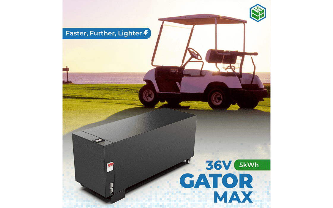 BigBattery 36V GATOR MAX Battery KIT – LiFePO4 – 120Ah – 5kWh