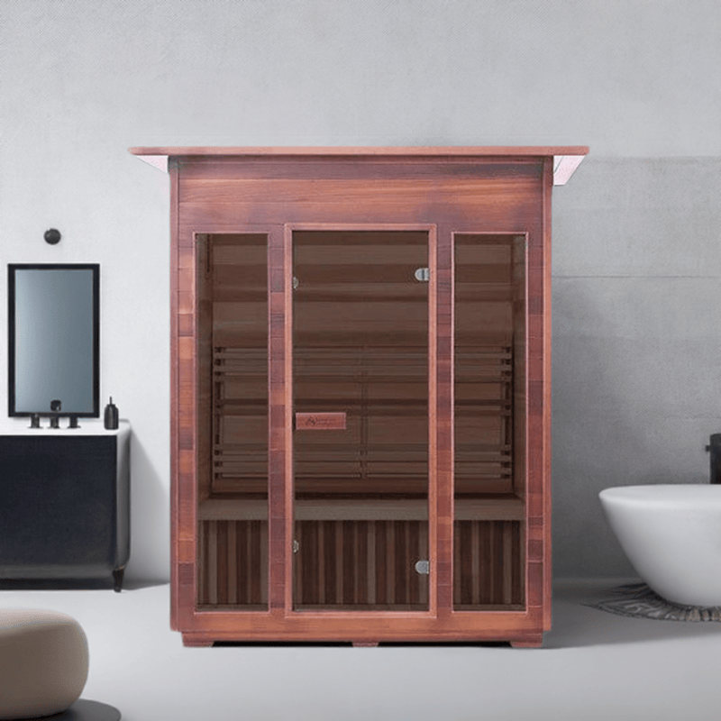 Enlighten SaunaTerra SunRise 3 Dry Traditional Indoor Sauna | 3 Persons