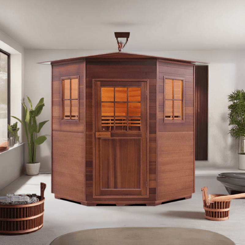 Enlighten SaunaTerra MoonLight 4C Dry Traditional Indoor Sauna | 4 Persons