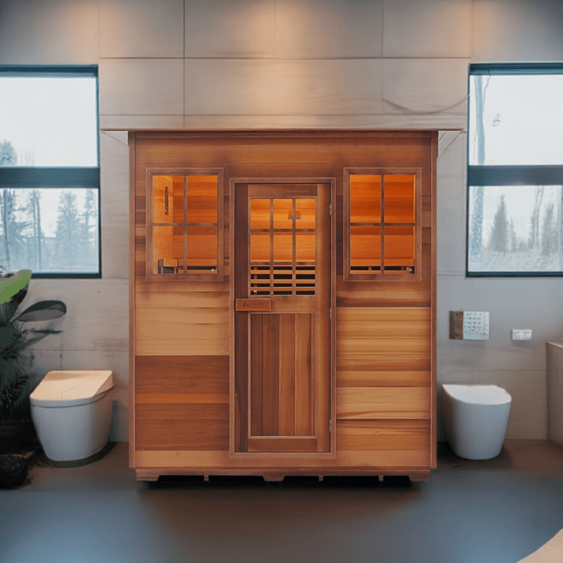 Enlighten InfraNature Original Sierra 4 Full Spectrum Infrared Indoor Sauna| 4 Persons