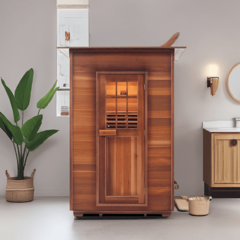 Enlighten InfraNature Original Sierra 2 Full Spectrum Infrared Indoor Sauna | 2 Persons