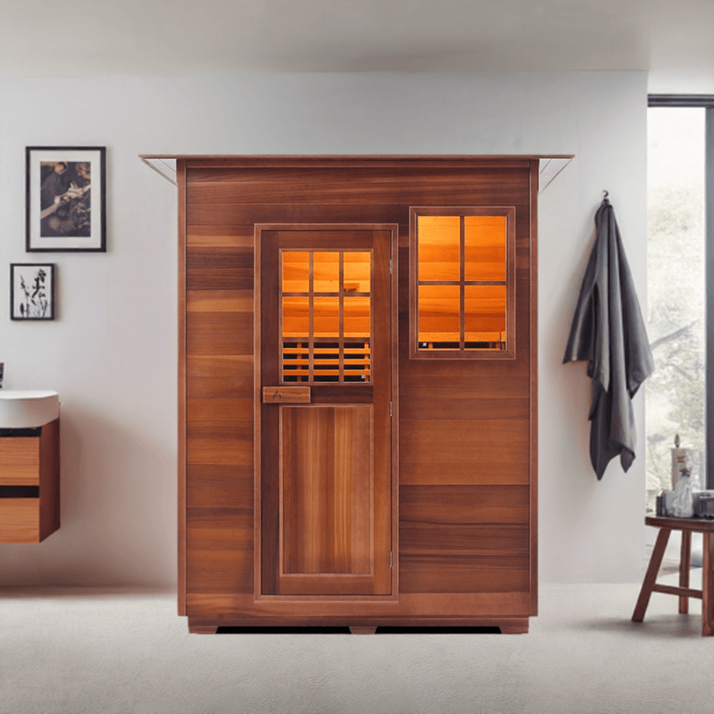 Enlighten InfraNature Original Sierra 3 Full Spectrum Infrared Indoor Sauna| 3 Persons