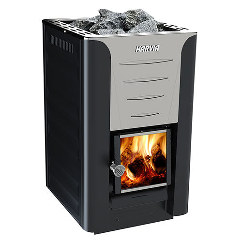 Harvia Pro 20 SS Pkg 24kW Wood-Burning Sauna Stove Package