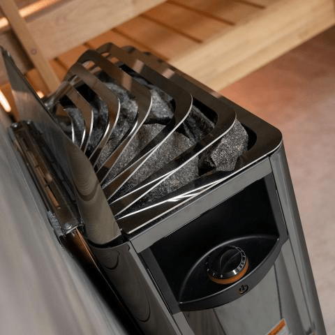 Harvia The Wall Black Stainless Steel Sauna Heater