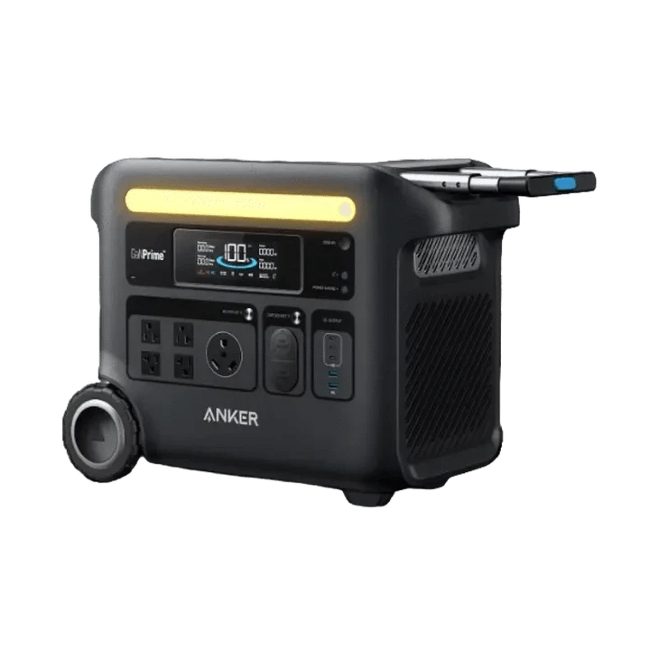 Anker SOLIX F2600 Portable Power Station Solar Generator (2400W | 2560Wh) + 30A Transfer Switch