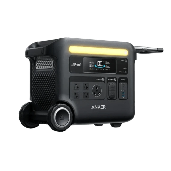 Anker SOLIX F2600 Portable Power Station Solar Generator (2400W | 2560Wh) + 30A Transfer Switch