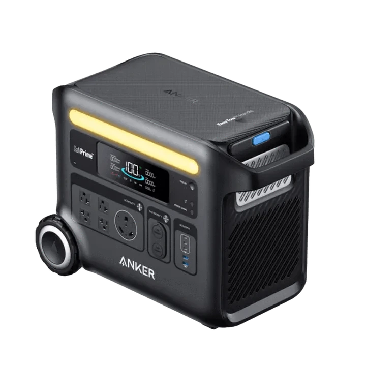 Anker SOLIX F2600 Portable Power Station Solar Generator (2400W | 2560Wh) + 30A Transfer Switch