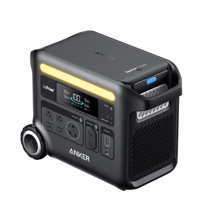 Anker SOLIX F2600 Portable Power Station Solar Generator (2400W | 2560Wh) + 30A Transfer Switch