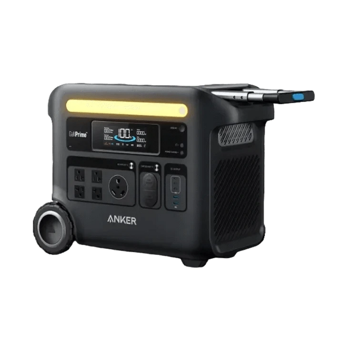 Anker SOLIX F2600 Portable Power Station Solar Generator (2400W | 2560Wh) + 30A Transfer Switch