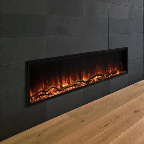 Modern Flames LANDSCAPE PRO SLIM 56" Built-In Electric Fireplace (5.5" Deep - 56" x 14" Viewing)