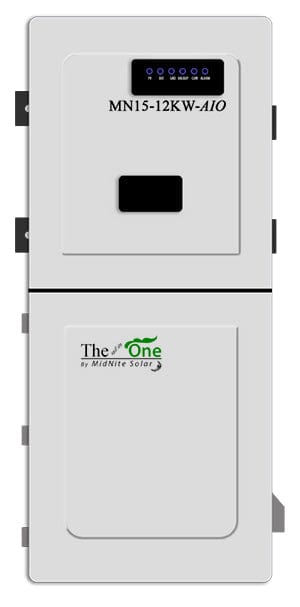 Front view of the mn15-12kw all in one inverter