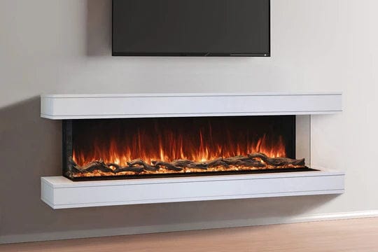 Modern Flames Ready to Finish OR52-MULTI Wall Mounted Floating Mantel Set (64.5"W x 30.5"H)