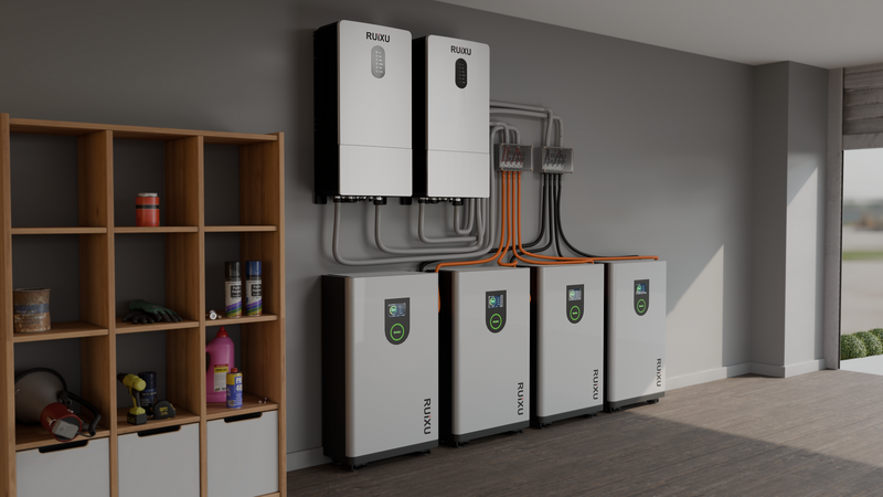 RUiXU 1/0 AWG cable for  RX9MP Busbar | Orange+ Black | One Pair