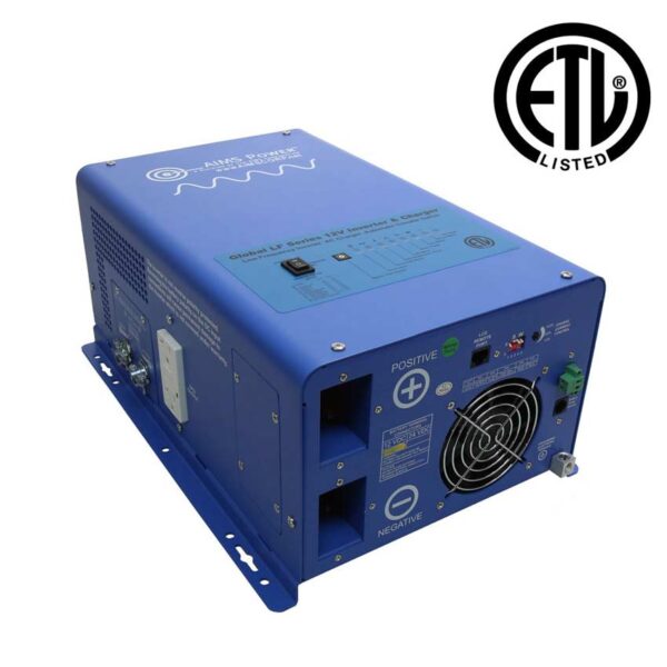 Aims Power 3000 Watt Pure Sine Inverter 100A Charger with 120/240V 30A & 50A Transfer