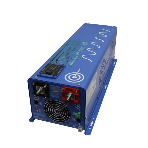Aims Power 6000 Watt Pure Sine Inverter Charger 48Vdc / 240Vac Input & 120/240Vac Split Phase Output